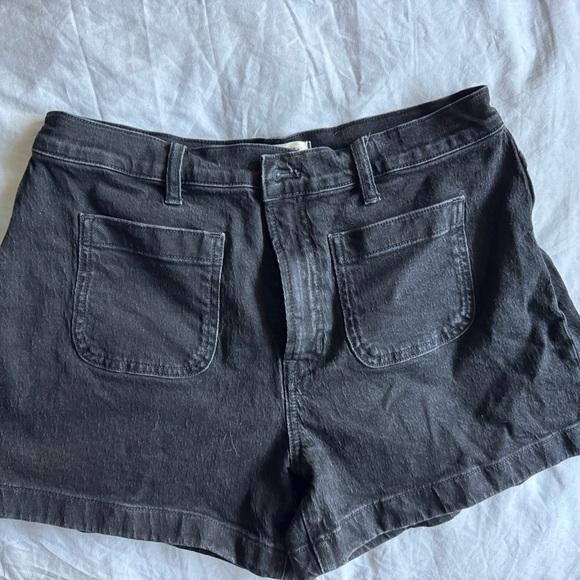 Madewell Pants - Madewell Black Denim Short